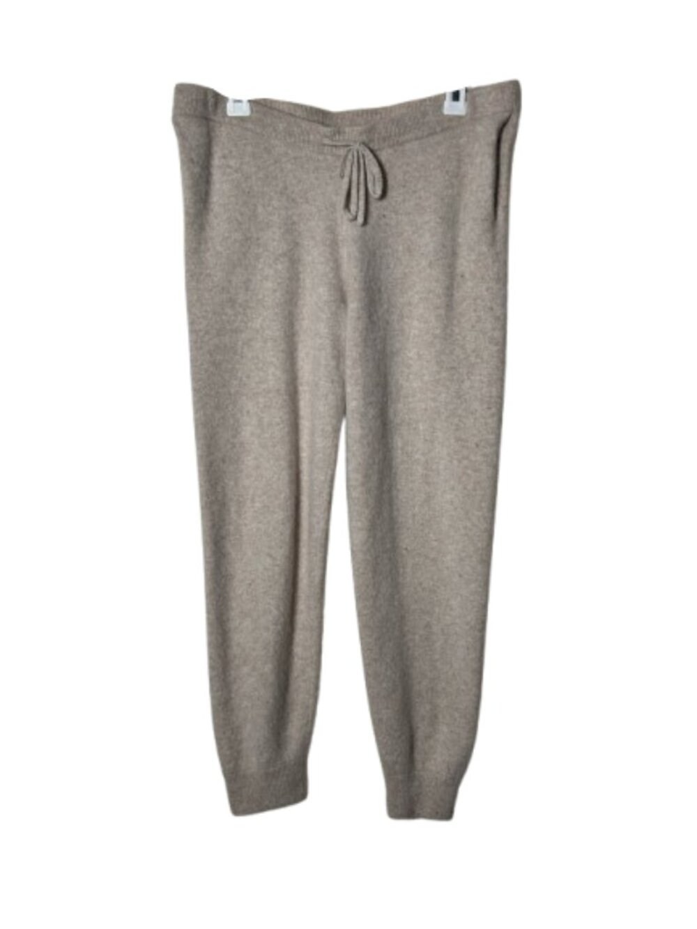 Antonio Melani oatmeal beige cashmere drawstring jogger pants womens M